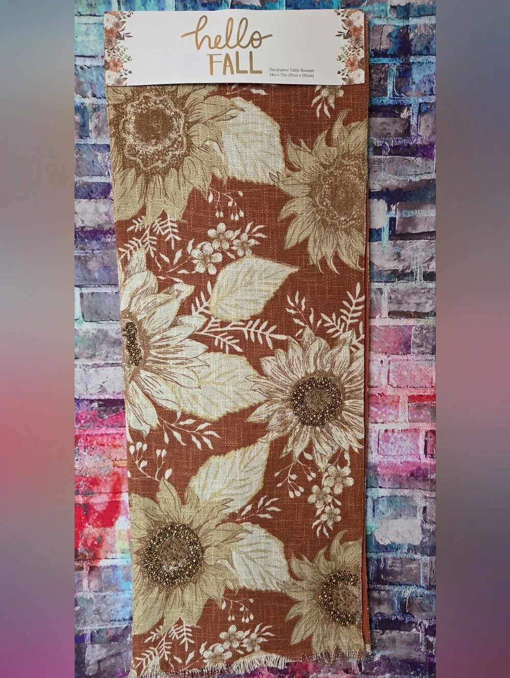 Mireille Designs Handmade Sunflower Table Runner
